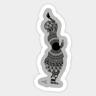 Indian Classical Dancer Sticker